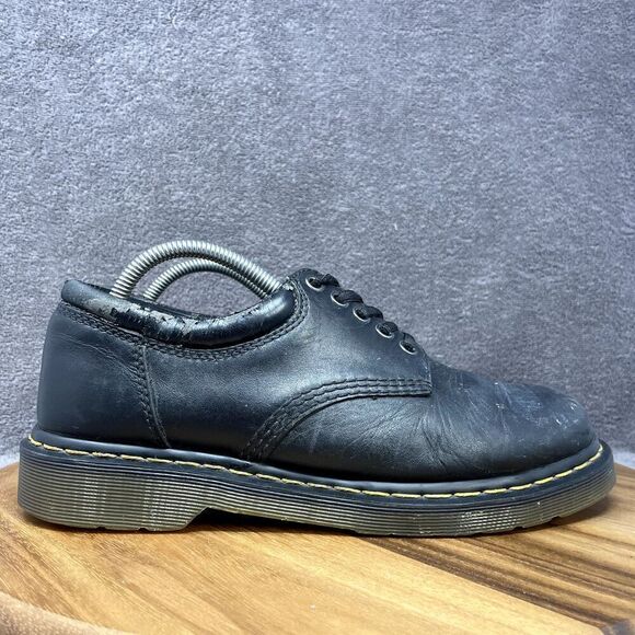 DR MARTENS 8053 Nappa Oxford Casual Lace-Up Shoes Black Leather Men\'s 9 *PHOTOS* main image 11